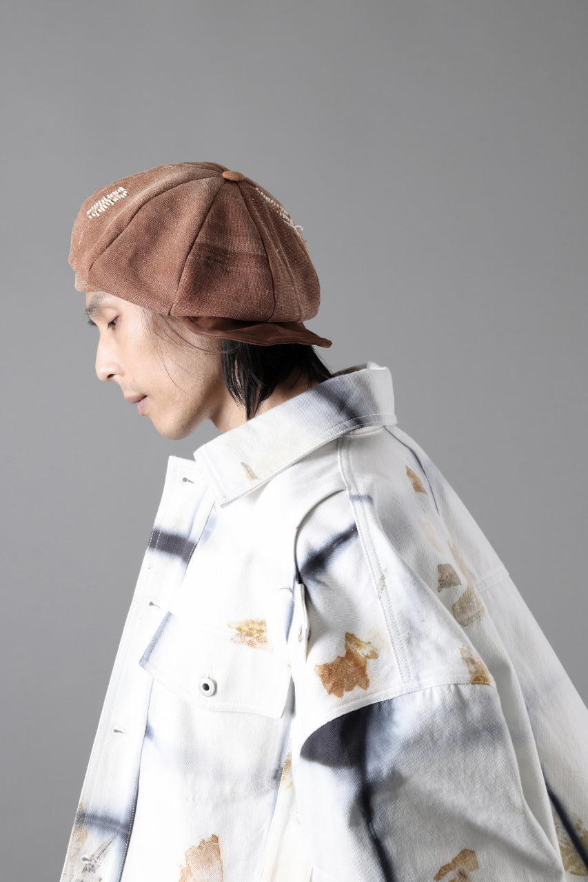 画像をギャラリービューアに読み込む, ierib Casquette Cap / Vintage SAKABUKURO x Lamb Suede Leather (BROWN #B)