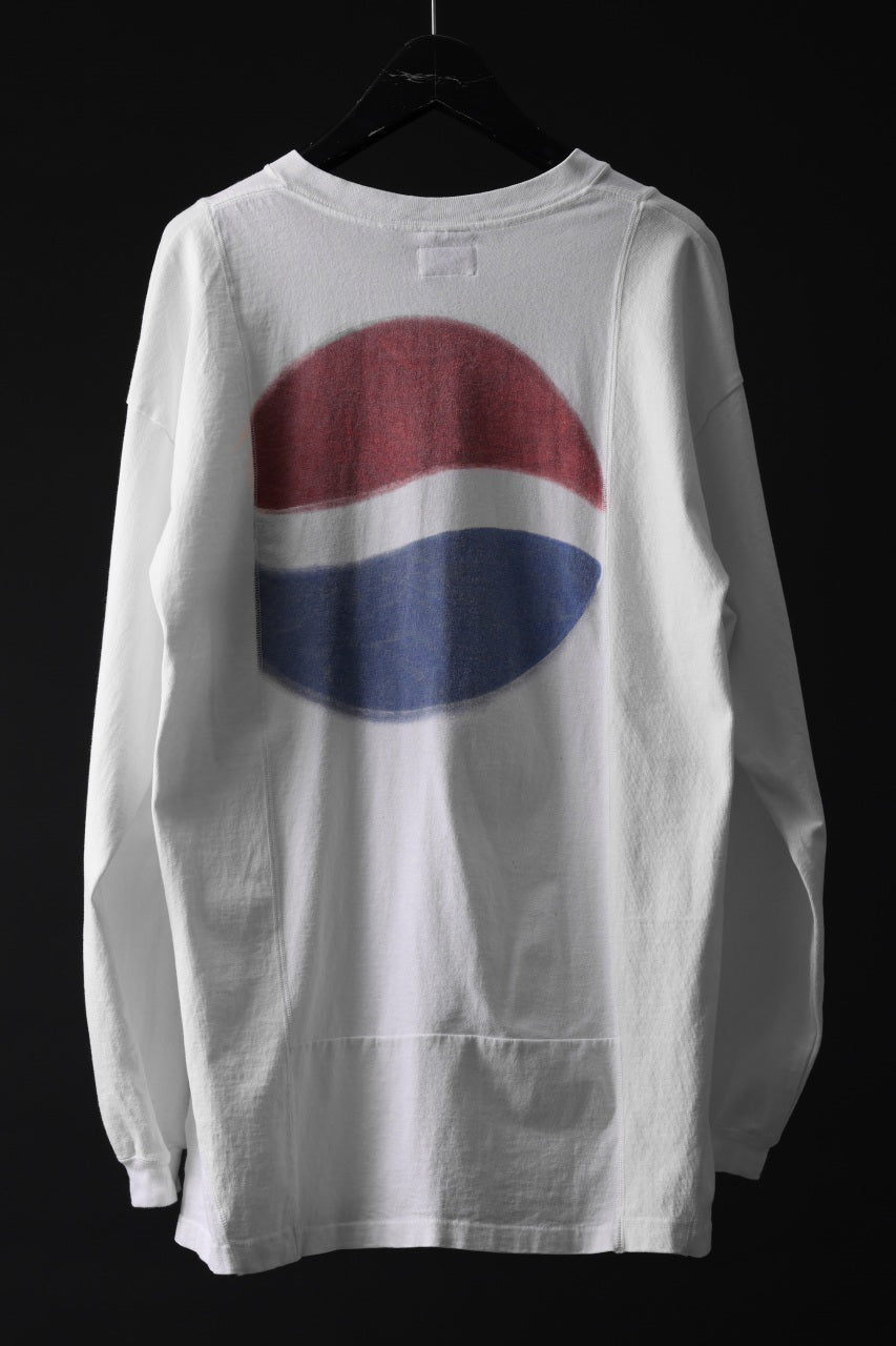 Load image into Gallery viewer, CHANGES exclusive VINTAGE REMAKE L/S TOPS (MULTI WHITE #C)