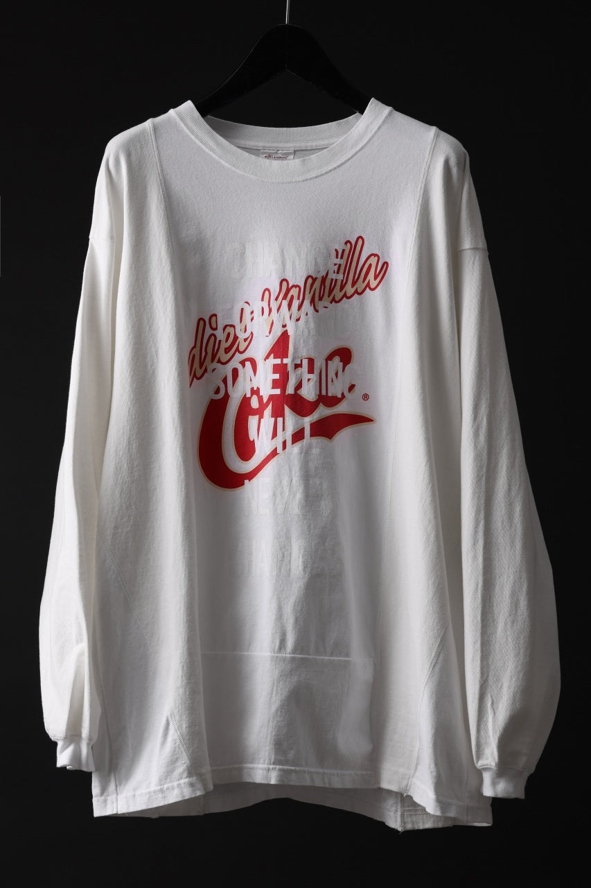 画像をギャラリービューアに読み込む, CHANGES exclusive VINTAGE REMAKE L/S TOPS (MULTI WHITE #D)