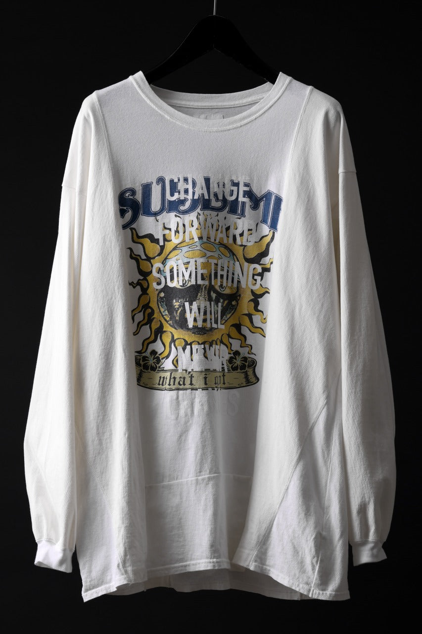 CHANGES exclusive VINTAGE REMAKE L/S TOPS (MULTI WHITE #G)