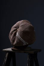 Load image into Gallery viewer, ierib Casquette Cap / Vintage SAKABUKURO x Lamb Suede Leather (BROWN #B)