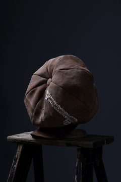 画像をギャラリービューアに読み込む, ierib Casquette Cap / Vintage SAKABUKURO x Lamb Suede Leather (BROWN #B)