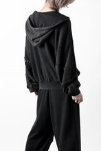 画像をギャラリービューアに読み込む, Feng Chen Wang PANELLED FULL ZIP HOODIE (BLACK)