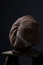 Load image into Gallery viewer, ierib Casquette Cap / Vintage SAKABUKURO x Lamb Suede Leather (BROWN #B)