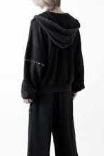 画像をギャラリービューアに読み込む, Feng Chen Wang PANELLED FULL ZIP HOODIE (BLACK)