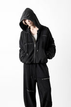 画像をギャラリービューアに読み込む, Feng Chen Wang PANELLED FULL ZIP HOODIE (BLACK)