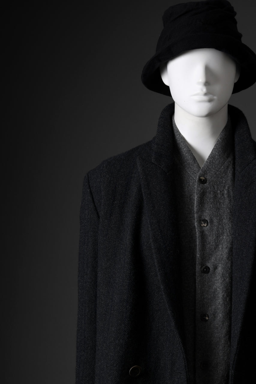 forme d'expression Double Breasted Long Coat (Dark)