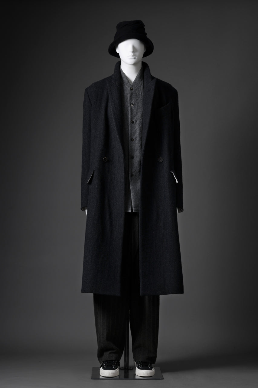 画像をギャラリービューアに読み込む, forme d&#39;expression Double Breasted Long Coat (Dark)