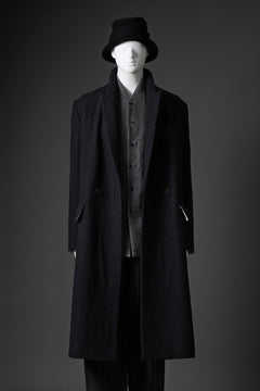 画像をギャラリービューアに読み込む, forme d&#39;expression Double Breasted Long Coat (Dark)