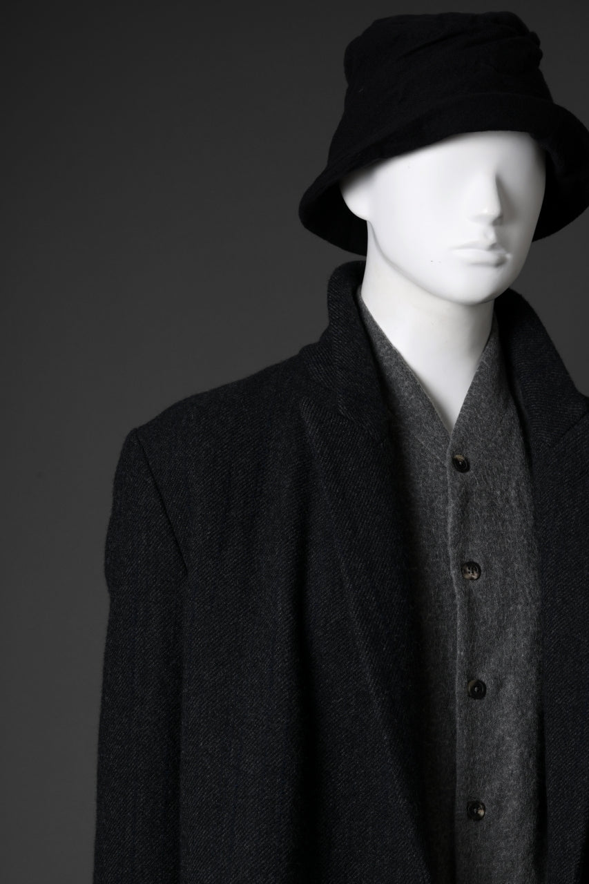 画像をギャラリービューアに読み込む, forme d&#39;expression Double Breasted Long Coat (Dark)