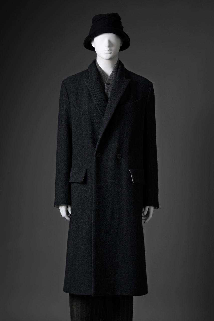 forme d'expression Double Breasted Long Coat (Dark)