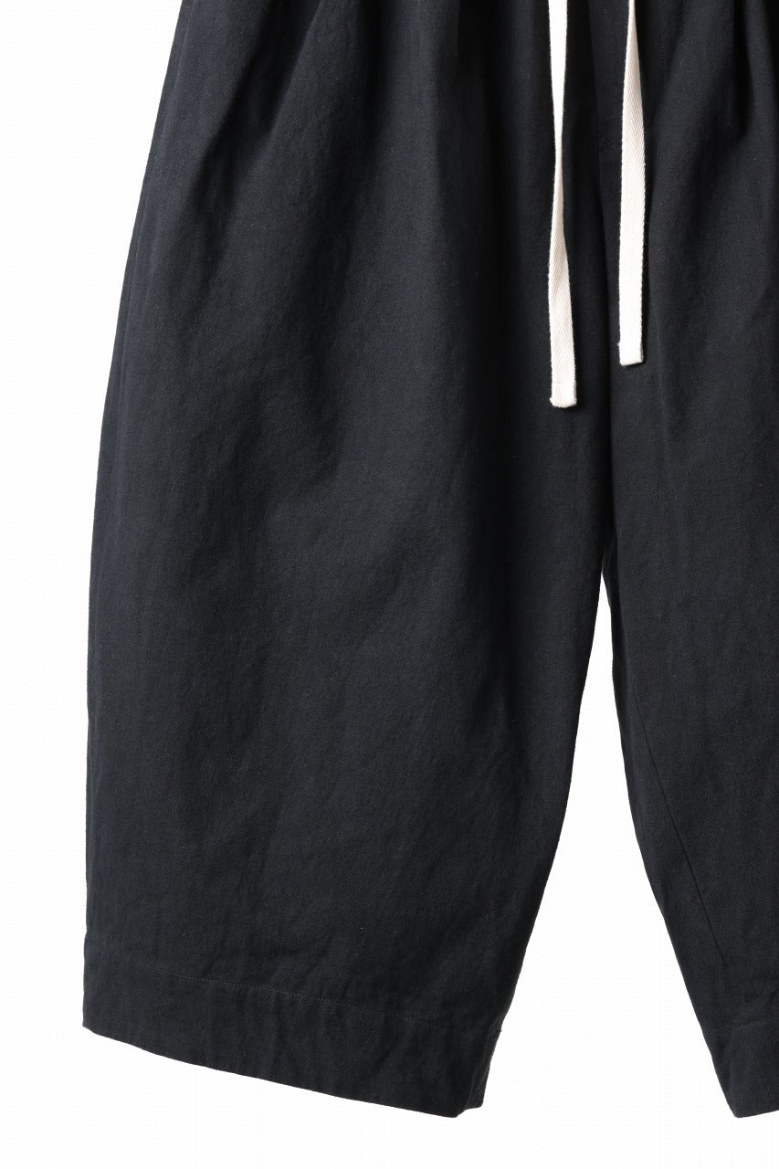 sus-sous atelier trousers / cotton linen canvas (black)