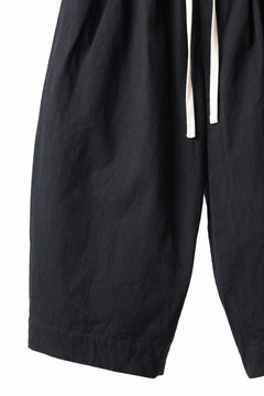 Load image into Gallery viewer, sus-sous atelier trousers / cotton linen canvas (black)