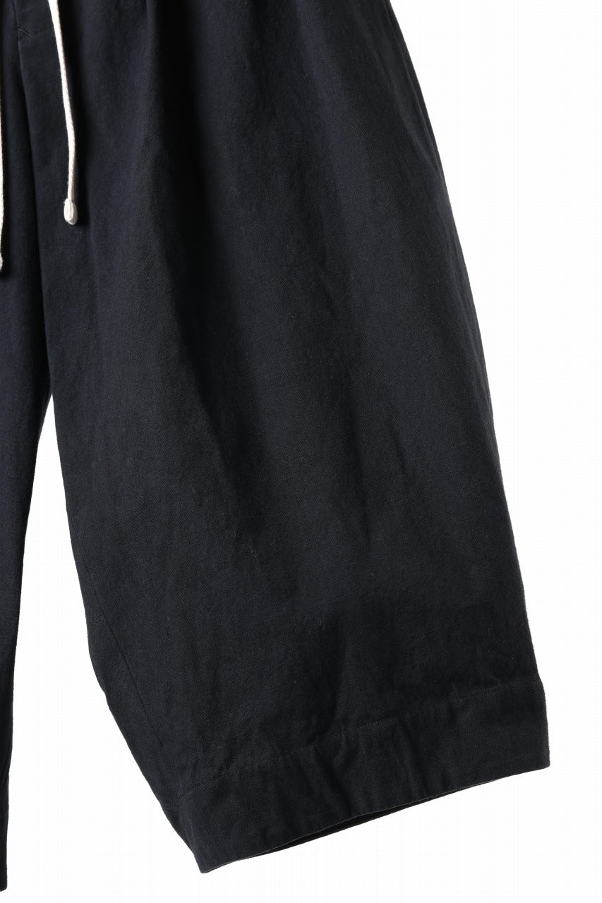 sus-sous atelier trousers / cotton linen canvas (black)