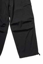画像をギャラリービューアに読み込む, Y&#39;s for men SIDE TRIPLE STITCH CARGO PANTS / WRINKLED WOOL GABARDINE (BLACK)