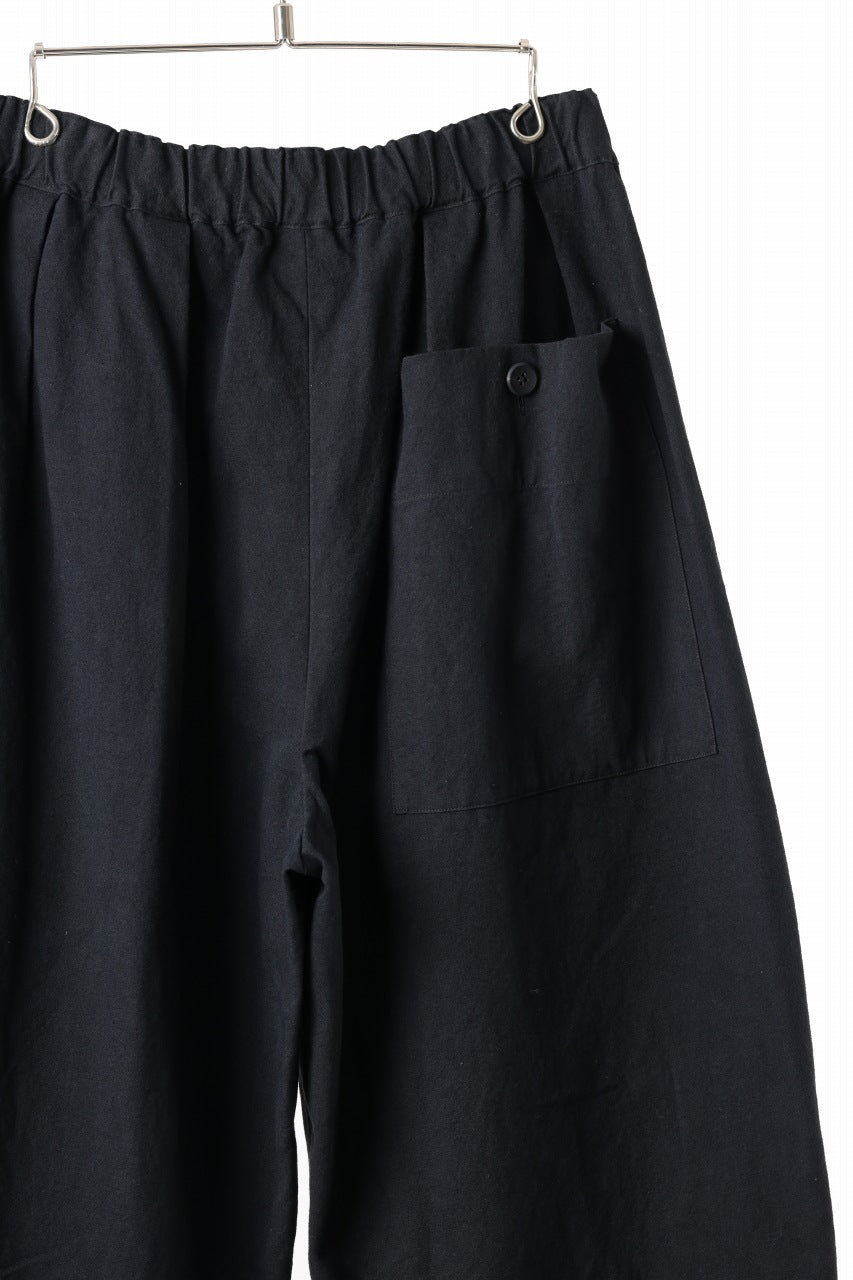 sus-sous atelier trousers / cotton linen canvas (black)