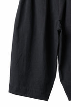 Load image into Gallery viewer, sus-sous atelier trousers / cotton linen canvas (black)