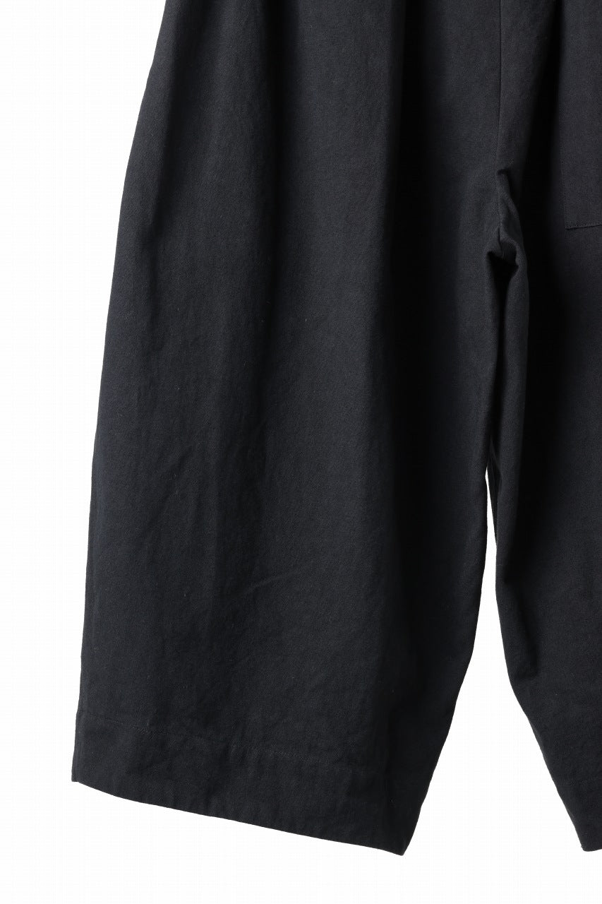 sus-sous atelier trousers / cotton linen canvas (black)