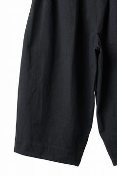 Load image into Gallery viewer, sus-sous atelier trousers / cotton linen canvas (black)