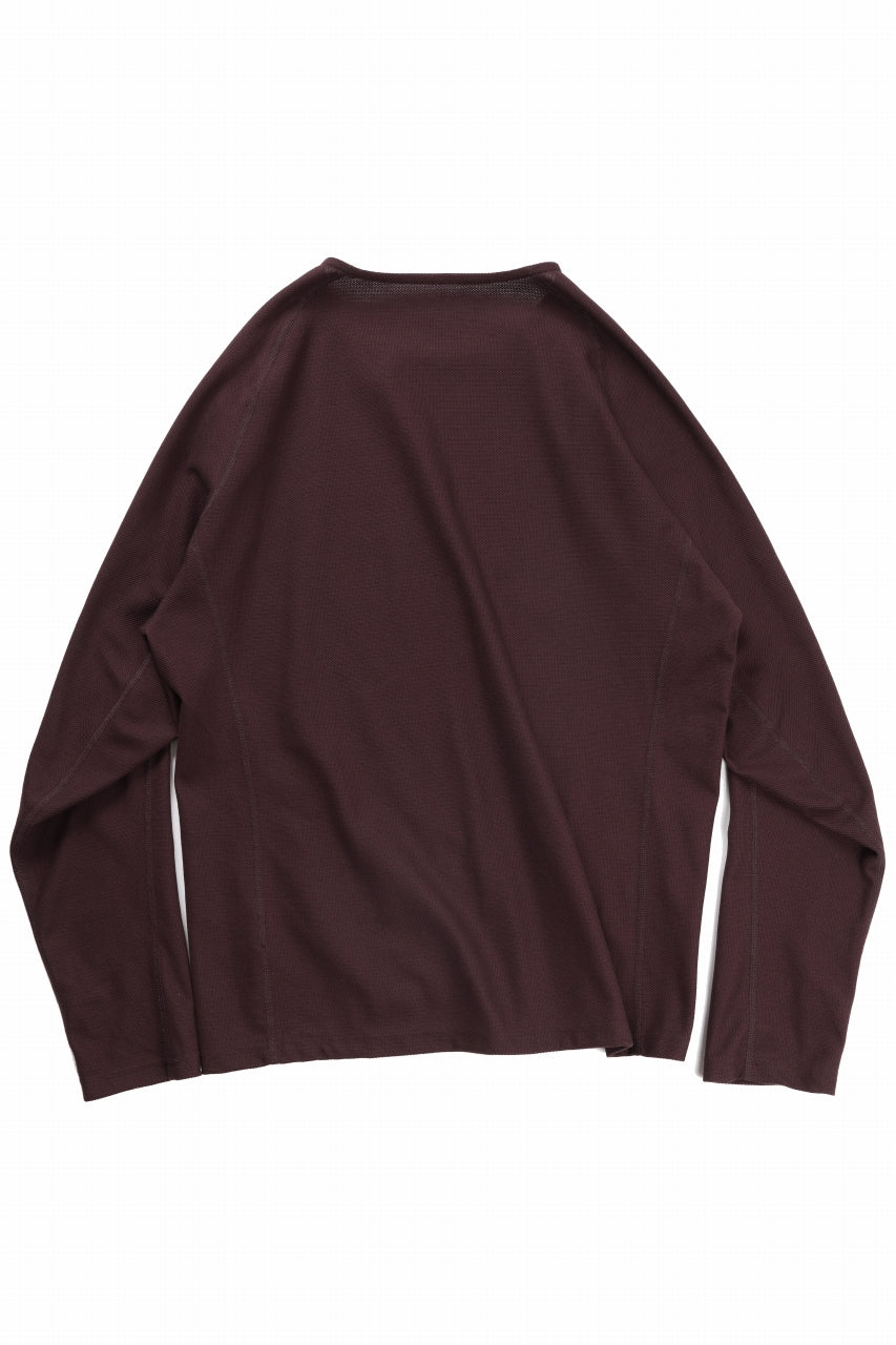 OPPOSE DUALITY ERGONOMIC LS T-SHIRTS / COOLMAX DRY JERSEY (BURGUNDY)
