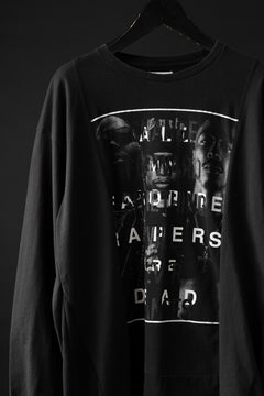 Load image into Gallery viewer, CHANGES exclusive VINTAGE REMAKE L/S TOPS (MULTI BLACK #F)