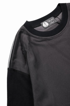 Load image into Gallery viewer, OBLADI TWO LAYER IN OVER SIZE HALF SLEEVE T SHIRT (GRAY)