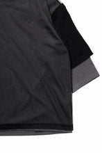Load image into Gallery viewer, OBLADI TWO LAYER IN OVER SIZE HALF SLEEVE T SHIRT (GRAY)