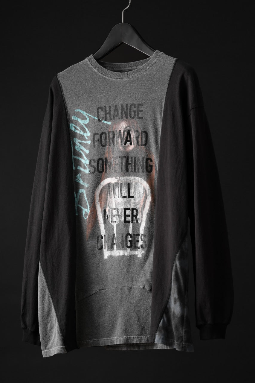 画像をギャラリービューアに読み込む, CHANGES exclusive VINTAGE REMAKE L/S TOPS (MULTI BLACK #H)