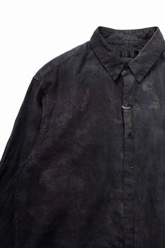 Load image into Gallery viewer, COLINA THE SHIRTS / NATURAL DYED LINEN POPLIN (暗黒染)