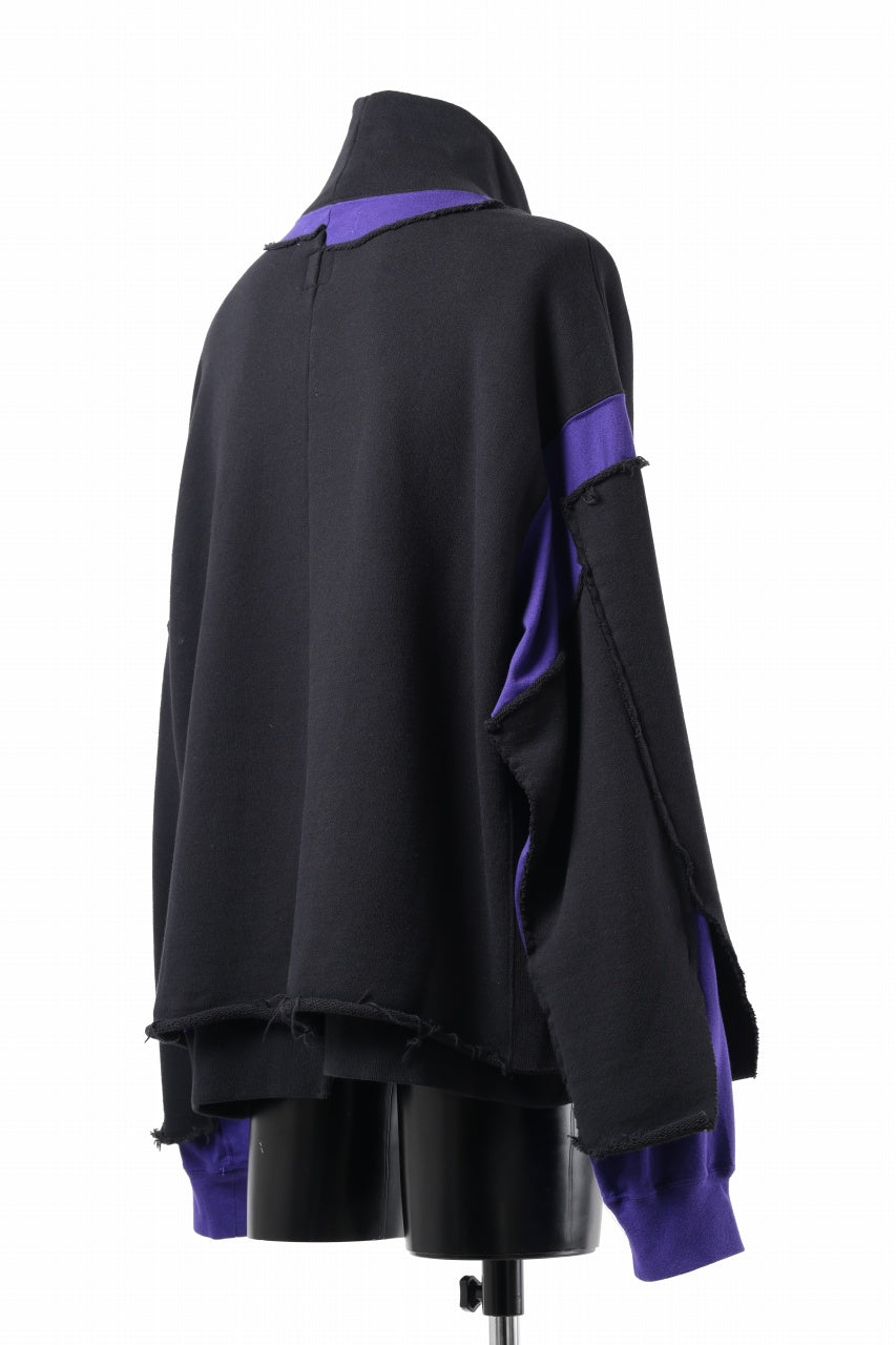 Load image into Gallery viewer, FACETASM LAYERED DECONSTRUCTED SWEAT TOPS (BLACK)