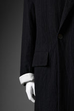 Load image into Gallery viewer, forme d&#39;expression Double Breasted Long Coat (Black)