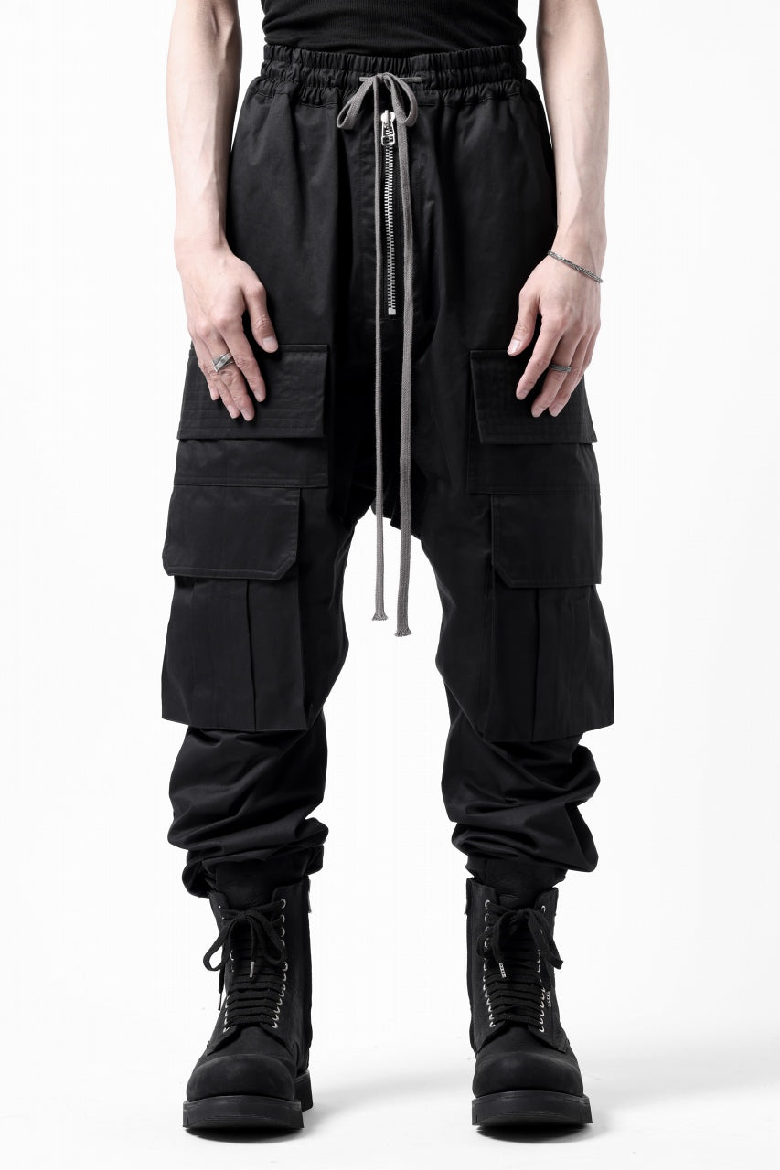 A.F ARTEFACT ZIPPER SARROUEL CARGO PANTS-