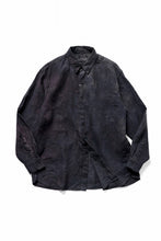 Load image into Gallery viewer, COLINA THE SHIRTS / NATURAL DYED LINEN POPLIN (暗黒染)