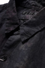 Load image into Gallery viewer, COLINA THE SHIRTS / NATURAL DYED LINEN POPLIN (暗黒染)