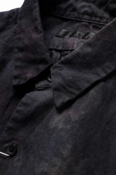 Load image into Gallery viewer, COLINA THE SHIRTS / NATURAL DYED LINEN POPLIN (暗黒染)