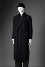 Load image into Gallery viewer, forme d&#39;expression Double Breasted Long Coat (Black)