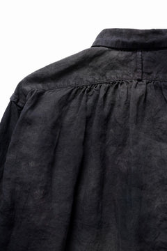 Load image into Gallery viewer, COLINA THE SHIRTS / NATURAL DYED LINEN POPLIN (暗黒染)