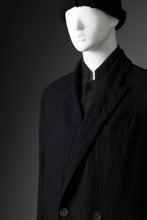 Load image into Gallery viewer, forme d&#39;expression Double Breasted Long Coat (Black)