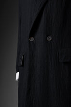 Load image into Gallery viewer, forme d&#39;expression Double Breasted Long Coat (Black)