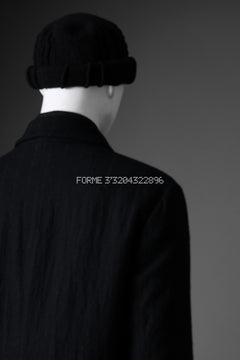 Load image into Gallery viewer, forme d&#39;expression Double Breasted Long Coat (Black)