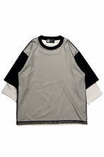 画像をギャラリービューアに読み込む, OBLADI TWO LAYER IN OVER SIZE HALF SLEEVE T SHIRT (BEIGE)