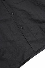 画像をギャラリービューアに読み込む, sus-sous open collar S/S shirt / L/W tumbler (BLACK)