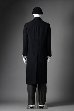 Load image into Gallery viewer, forme d&#39;expression Double Breasted Long Coat (Black)