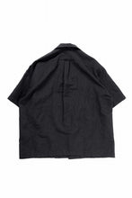画像をギャラリービューアに読み込む, sus-sous open collar S/S shirt / L/W tumbler (BLACK)