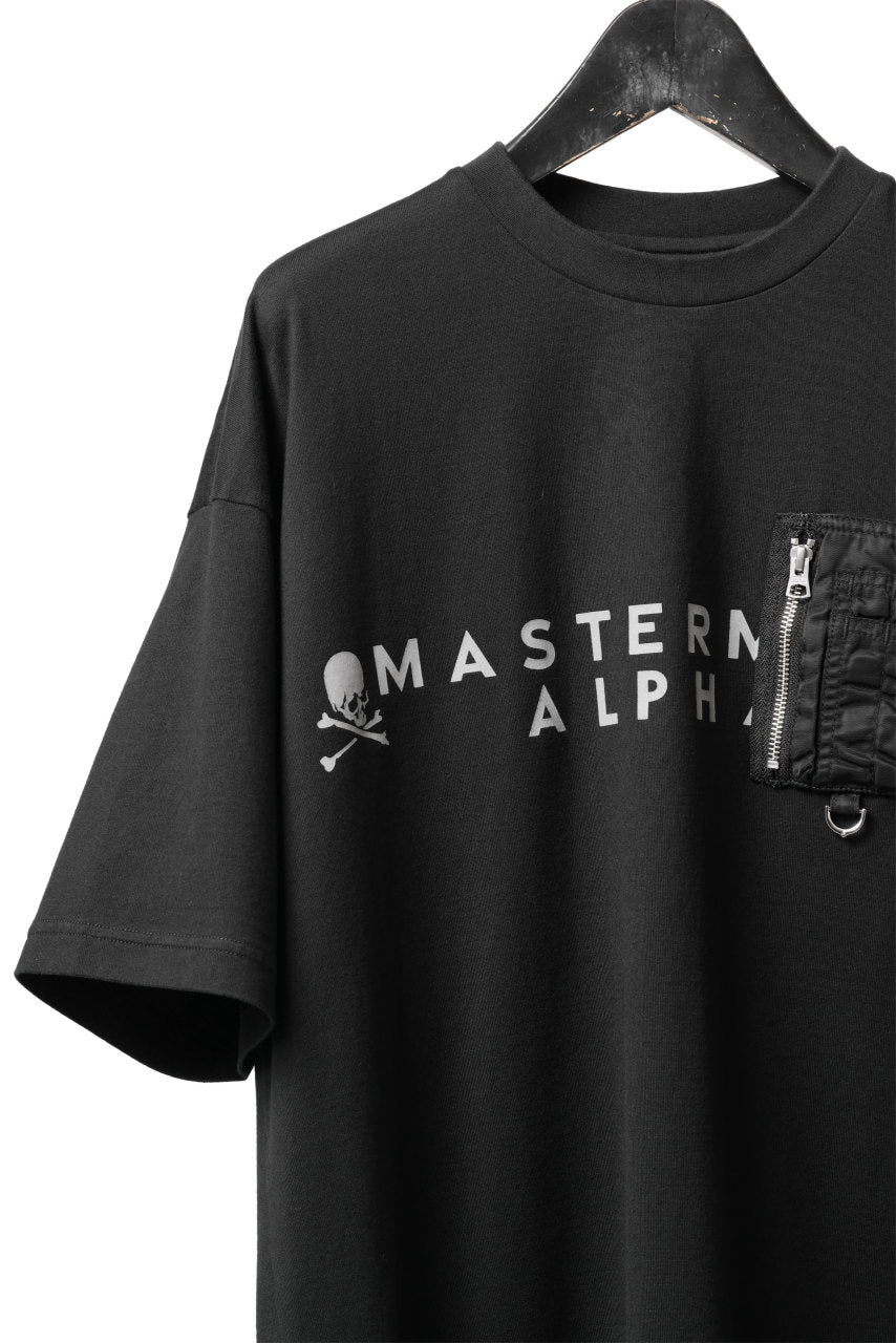 mastermind WORLD x ALPHA INDUSTRIES CIGER POCKET TEE (BLACK)