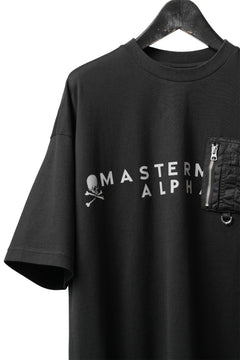 画像をギャラリービューアに読み込む, mastermind WORLD x ALPHA INDUSTRIES CIGER POCKET TEE (BLACK)