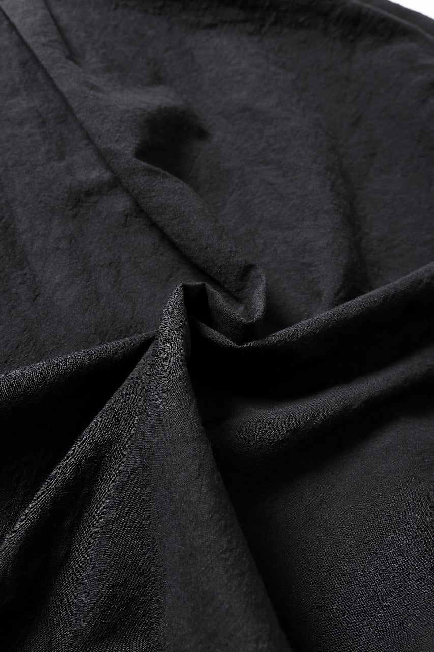 画像をギャラリービューアに読み込む, sus-sous open collar S/S shirt / L/W tumbler (BLACK)