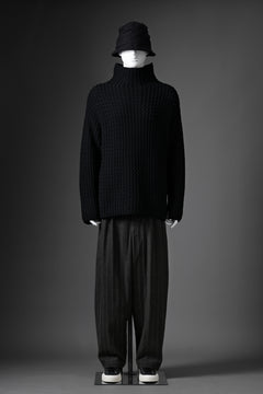 画像をギャラリービューアに読み込む, forme d&#39;expression Chunky Ribbed Knit Sweater (Black)