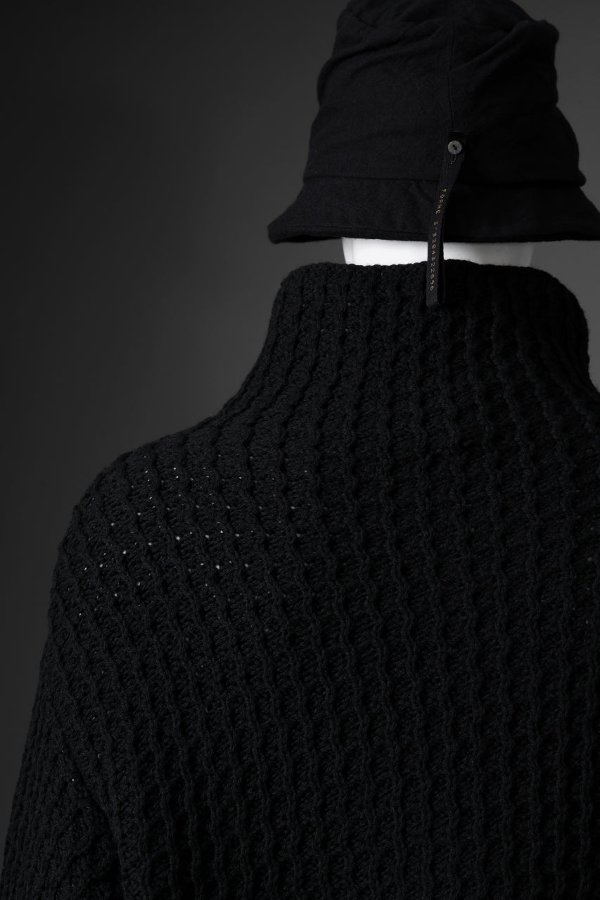 画像をギャラリービューアに読み込む, forme d&#39;expression Chunky Ribbed Knit Sweater (Black)