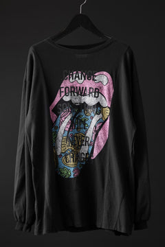 画像をギャラリービューアに読み込む, CHANGES exclusive VINTAGE REMAKE L/S TOPS (MULTI BLACK #L)